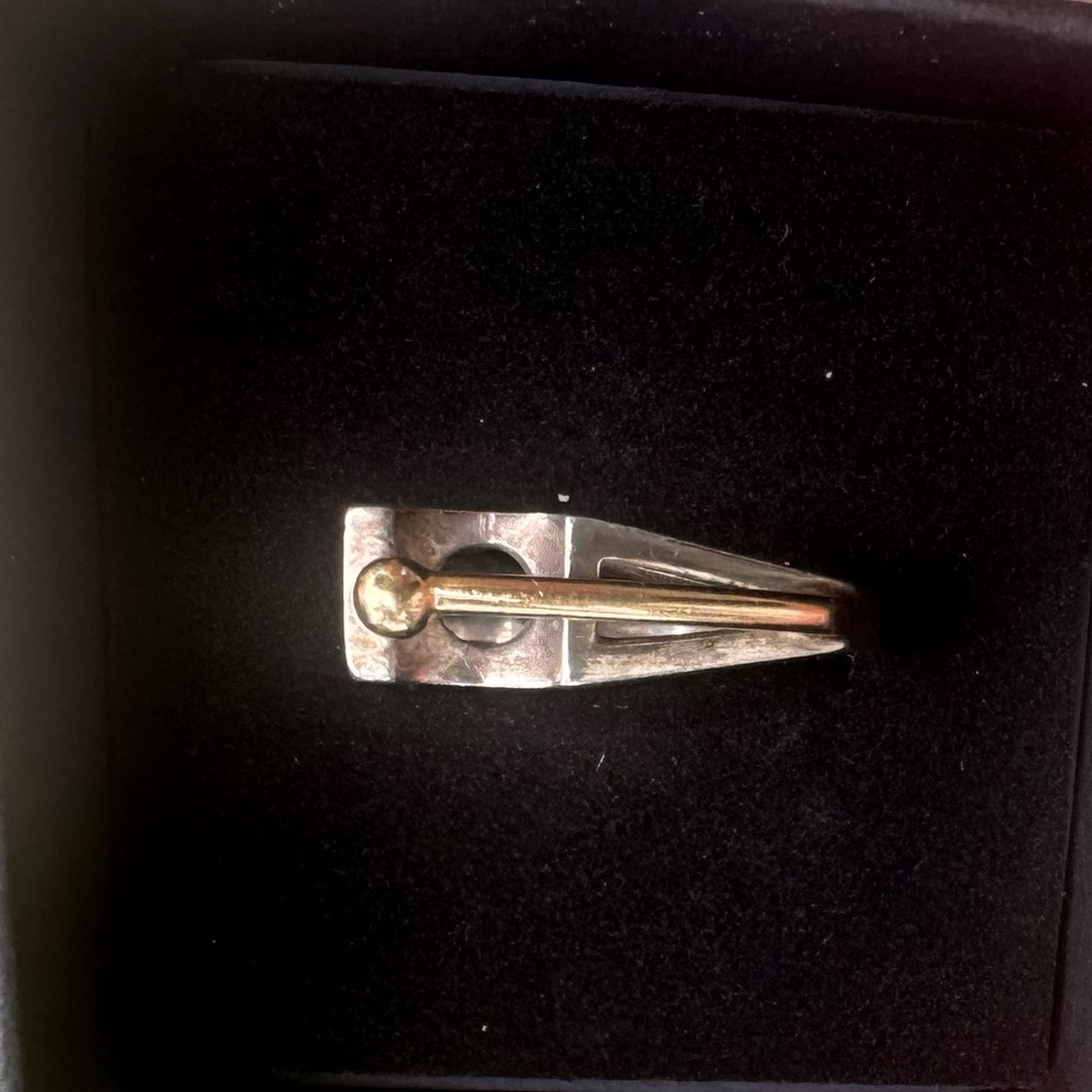 Marilu Designs Sterling Ring with Gold Accent  Size 9